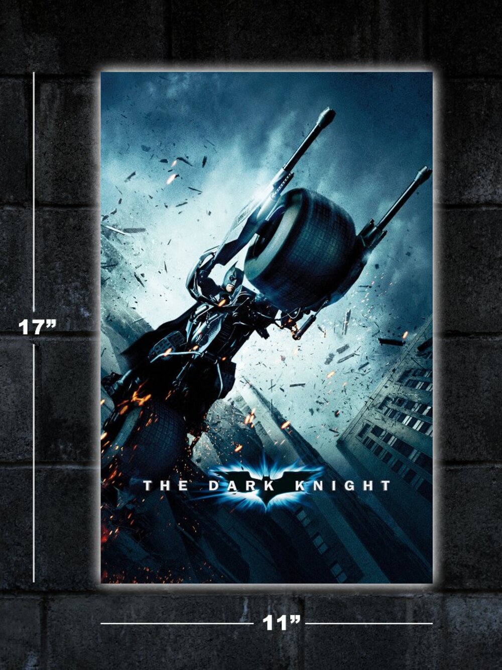 Batman Dark Knight movie poster - 11x17 wall art print merch Joker Heath Ledger